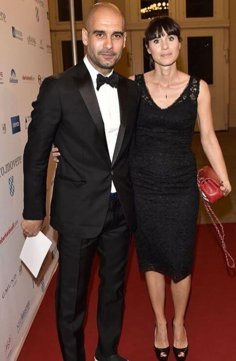Cristina Serra with her husband Pep Guardiola.